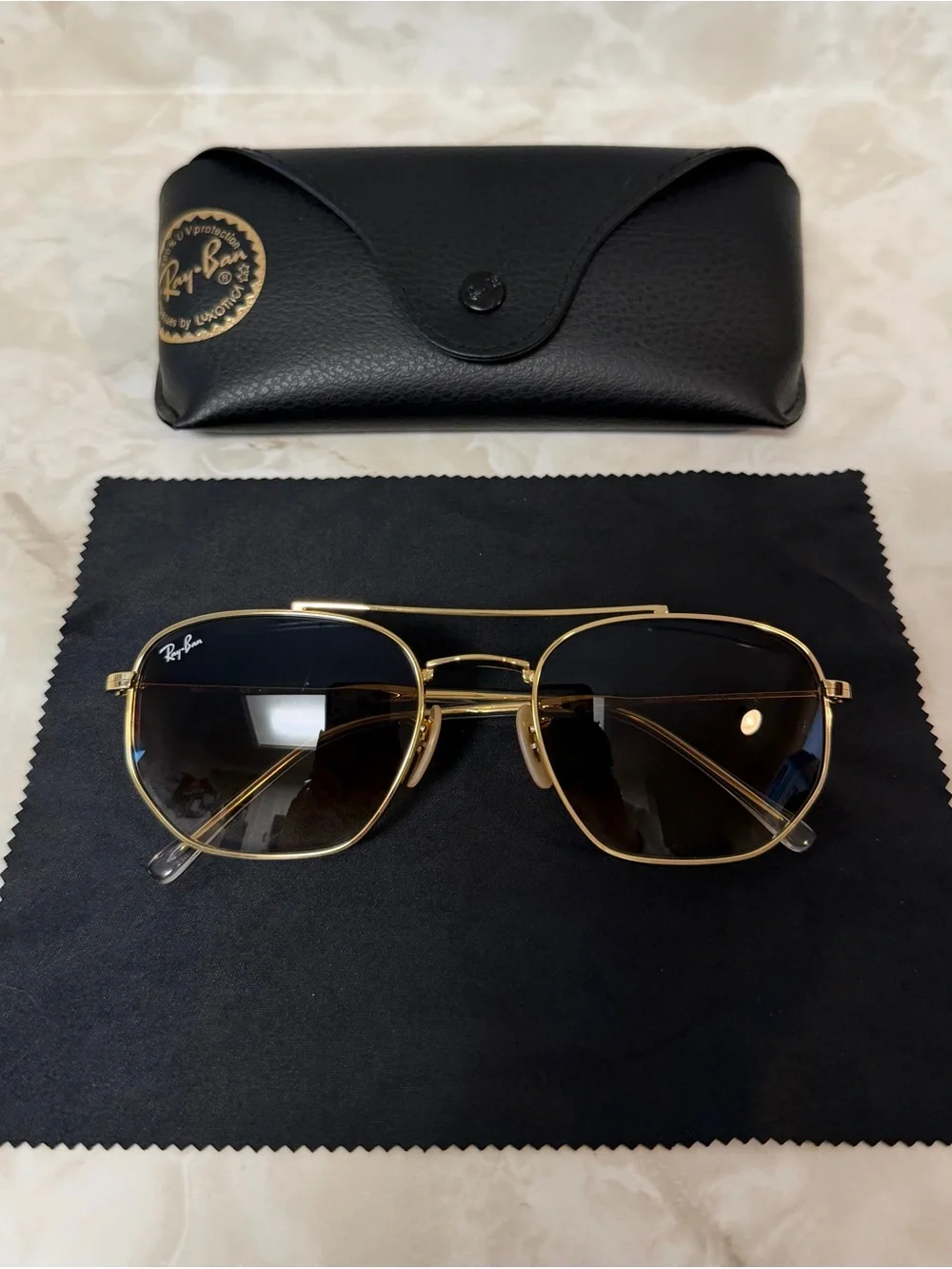 Rayban RB3707 in Polished Arista Gold
